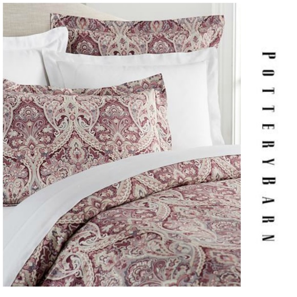 Pottery Barn Bedding Lot Of 2 Mackenna Paisley King Shams Poshmark